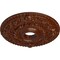 Ekena Millwork Rose Medallion (Canopies up to 7 1/4"), 18"OD x 3 1/2"ID x 1 1/2"P, Burnished Mahogany Crackle CM18ROBMC - alternate 4